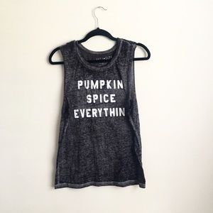 Pumpkin Spice Tank Top Size Large